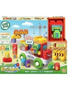 Leapfrog Leap Builders Block 123 Fix-It Truck (French Version) 2 Ans+ New in Box